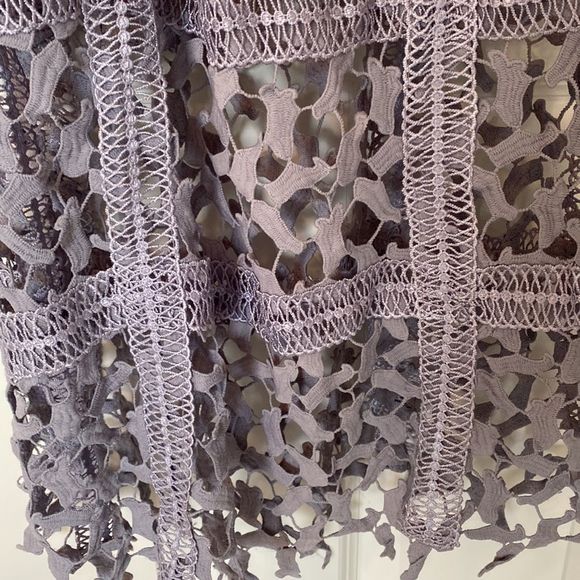 EUC. Elliatt "Tingle" Periwinkle lace dress with nude underlay - XS - Picture 8 of 13